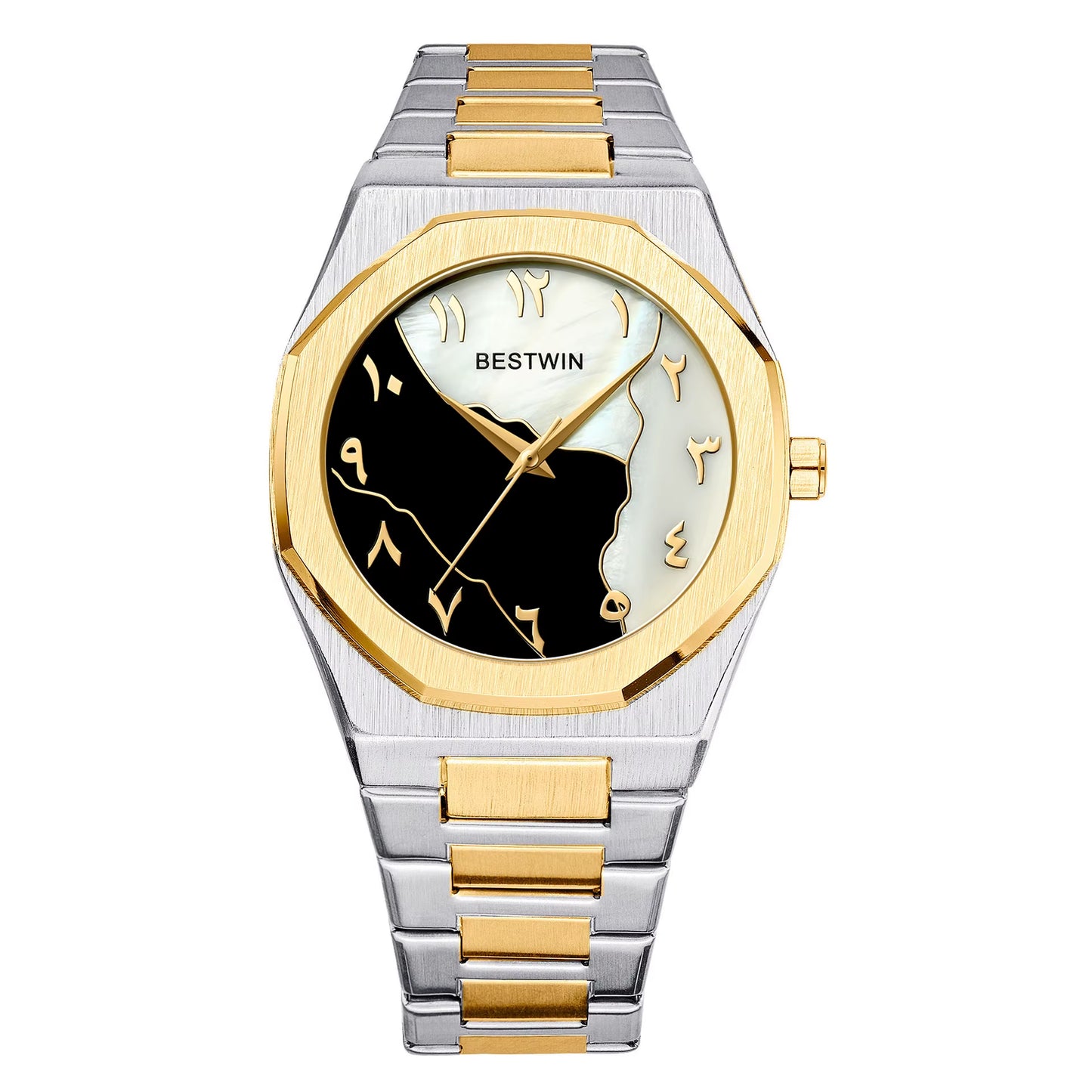 Reloj Hombre BESTWIN Creative Dial Watches Men'S Watch Gold Shell Face Business Fashion Watches for Men Relogios Masculino
